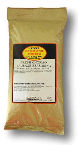 A.c. Legg - Condimento Para Salchichas De Chorizo, 16 Onzas