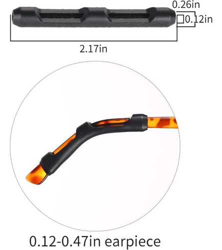 Consejos Para Patillas De Gafas Igeyzoe, 16 Pares Silicona