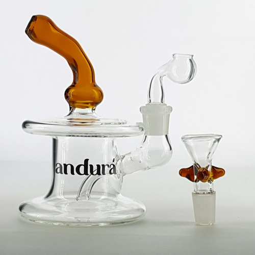 Imagem 2 de 4 de Andurá | Bong De Vidro + Bowl + Nail Oil Dab Domeless 2 Em 1