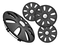 Comprar Juego De Tapones Rin 13 Universal Tur 13 Abs Negro Mate 