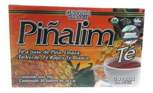 Piñalim Te Original Gn + Vida 240 Sobres (8 Cajas) Env Full