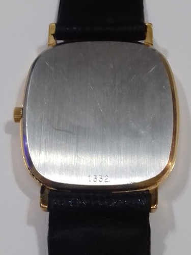 Reloj Omega De Ville Negro Dorado Dorado (Usado)