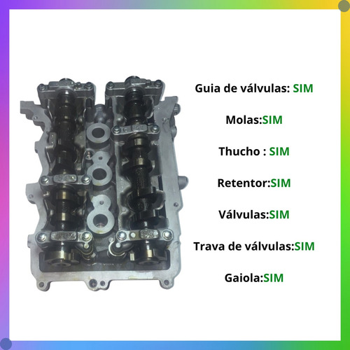 Cabeçote Motor Renault Logan Sandero 1.0 12v 3c Completo