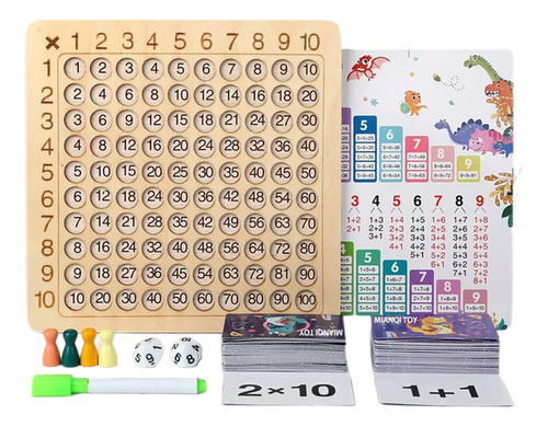 Juego De Mesa De Rompecabezas De Multiplicación Matemática P