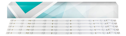 Dt Pack De 5 Barras Led Compatível Tv 43pfg5000 43pfg5100