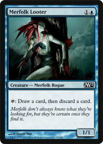 Magic The Gathering 2012 M12 Merfolk Looter Común