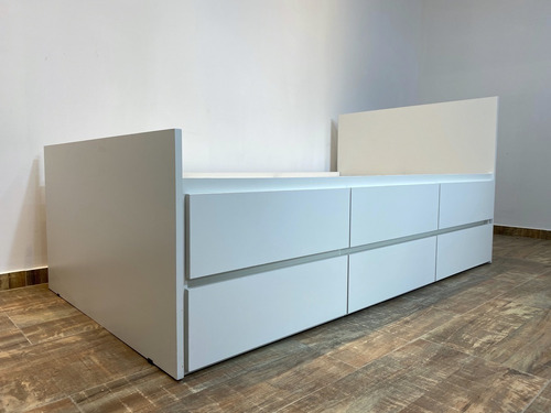Imagen 3 de 7 de Cama Box Con Cajones