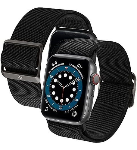 Imagen 1 de 1 de Malla Spigen Lite Apple Watch 44m S6/se/5/4 Y 42m S3/2/1 Neg