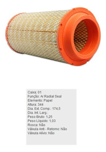 Kit Filtros Trator Case Farmall 80 Revisão Completa