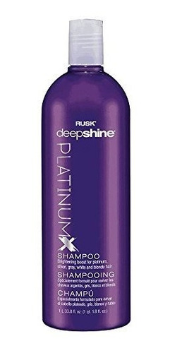 Champú - Rusk Deepshine Platinumx Champú, 33,8 Oz