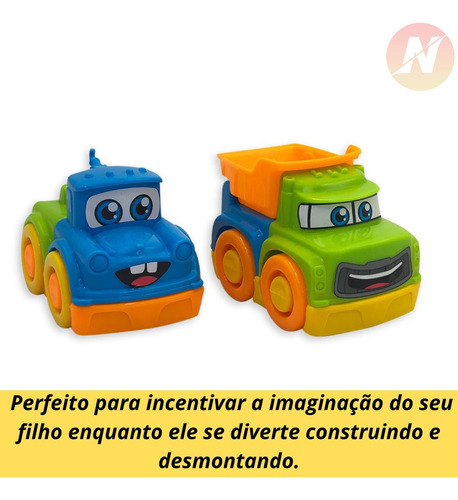 Carrinhos Happy Cars Monta E Desmonta Colorido