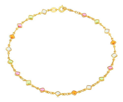 Collar Laminado En Oro Colores- Joyas Mujer Regalo