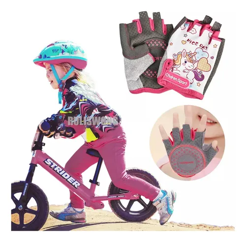 meteor Guantes Ciclismo Bebe - Guantes Bici niño - Guantes Deportivos -  Guante Gel con Dedos - Guantes de Ciclismo niños para Bicicleta montaña