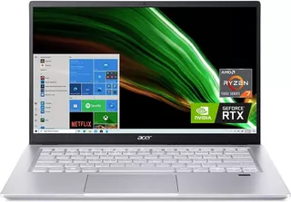 Notebook Acer Swift X Ryzen 7 5800u Rtx 3050ti 16gb 512ssd
