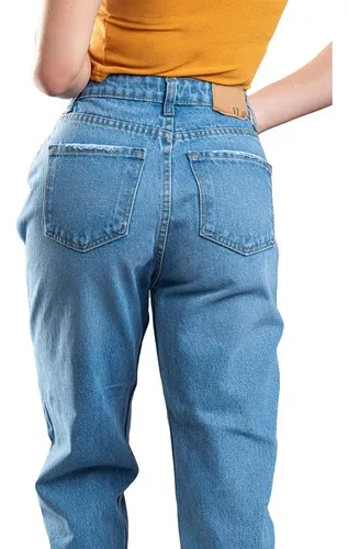 Pantalones de mezclilla mom jeans clearance