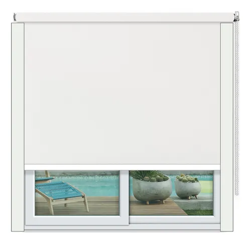 Cortina Roller Blackout 200x140 + Guías Laterales Decor City