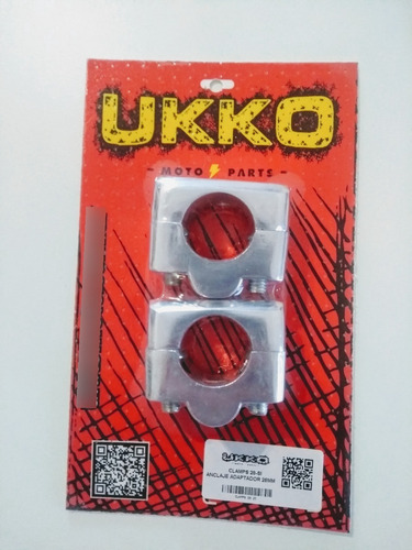 Imagen 1 de 2 de Clamp Manubrio Adaptador 22mm A 28mm Pulido Tornado Ukko
