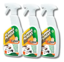 Comprar Cybor Listo Insecticida Cipermetrina Plagas Hogar 3 Pz 750ml
