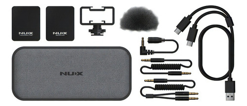 Sistema De Microfono Inalambrico Nux B10 Vlog Prm