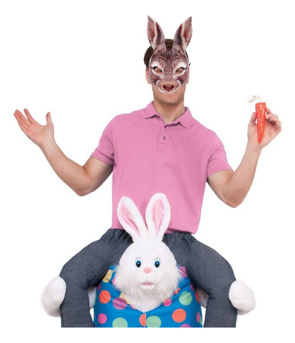 Máscara De Conejo Para Fiesta De Pascua, Color Marrón