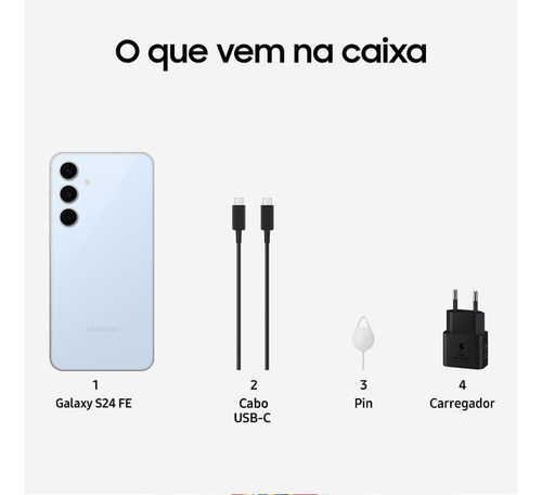 Celular Samsung Galaxy S24 Fe 5g 128gb 8gb Ram Tela 6.7 Galaxy Ai - Excelente (Recondicionado)