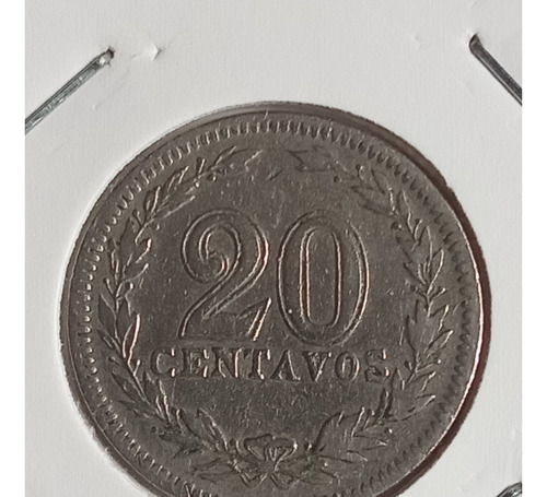 Argentina 1923. Moneda De 20 Centavos Cuproniquel. Mb. Mira!