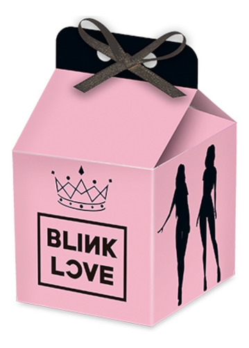 Caixa Decorativa Formato Milk Festa  Blackpink Blink Love  -