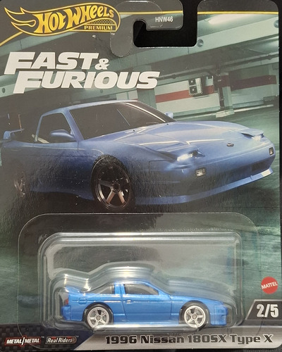 Hot Wheels Premium 1966 Nissan 180sx Type X Rápido Y Furioso Color Azul