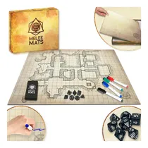 Comprar Kit De Mapa Dnd Melee Mats 58x69 Cm Doble Cara Con