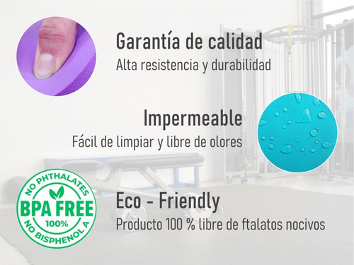 Imagen 3 de 9 de Tapete Apoyo Para Yoga Protector De Eva Fomi (60x25cm) 20mm