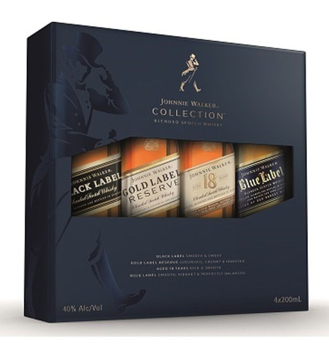 Whisky J. Walker Collection 4 X 200 Ml