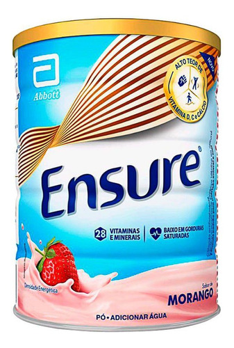 Ensure Suplemento 850g - Kit C/6 Sabor Morango