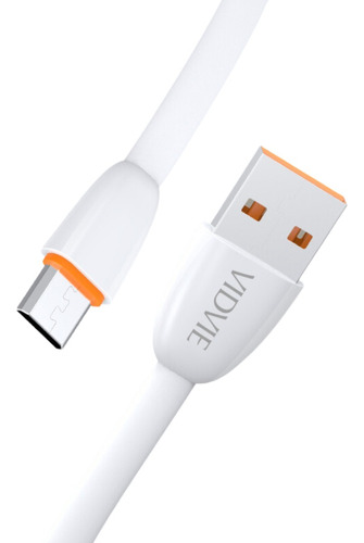 Cable Micro Usb Vidvie Samsung Huawei LG Motorola Sony 1mt Color Blanco