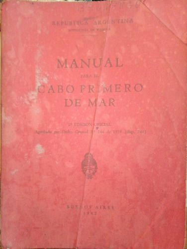 Manual Para El Cabo Primero De Mar 1942 A3115