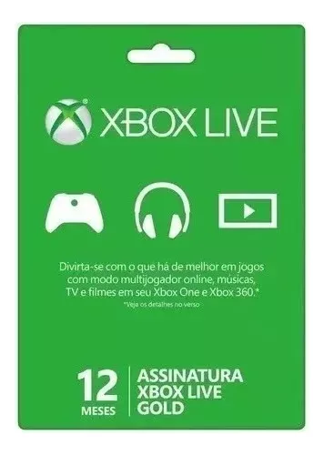 Cartão Presente Xbox Live Gold Game Pass Ultimate Brasil Microsoft - Cadê  Meu Jogo