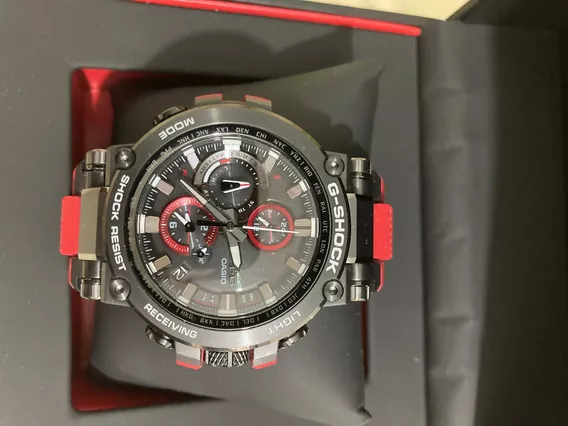 Casio Reloj para hombre G-Shock MTG-B3000BD-1A De vestir Negro con rojo -  El Palacio de Hierro