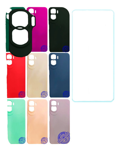 Funda Protector Honor 90 Lite Silicona Case Mas Vidrio 9h