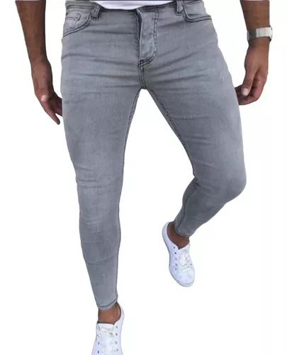 pantalones Pitillo Hombre Jeans Slim Fit De Hombre Cuotas sin interés