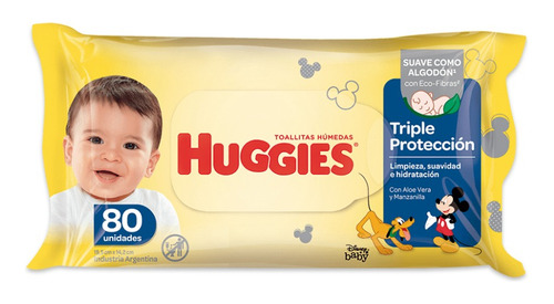 Toallitas Humedas 12 Bolsas X 80 Huggies Limpieza Cotidiana