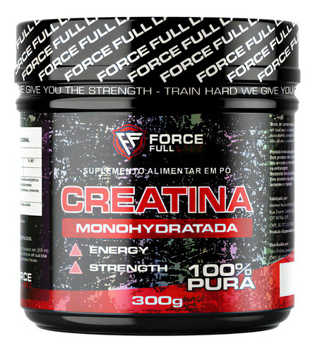 Suplemento em pó Creatina Laudo 100% Aprovado Monohidratada Black Max Premium Creatine 100% Pura 3g por dose Rende 100 doses Ganho de Força Massa Muscular Restauração em pote de 300g