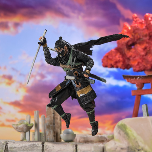 Playstation, Ghost Of Tsushima, Figura De Jin Sakai 15 Cm (Usado)