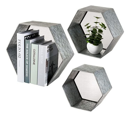 Mygift Montaje En Pared Hexagonal Geométrico Estante Colgan