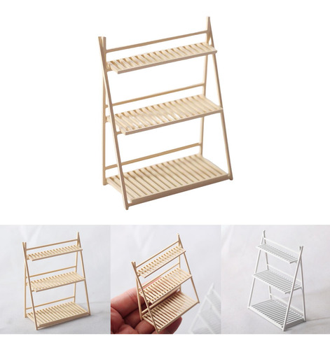 2 X 1/12 Dollhouse Flower Stand Display Rack Para Mini