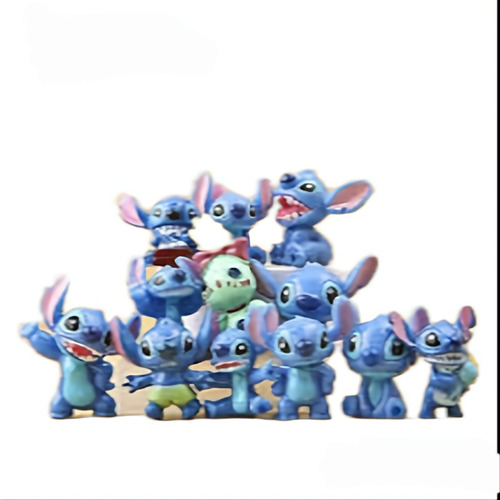 Stitch Mini Figuras Colección Decoración Juguete Muñecos 