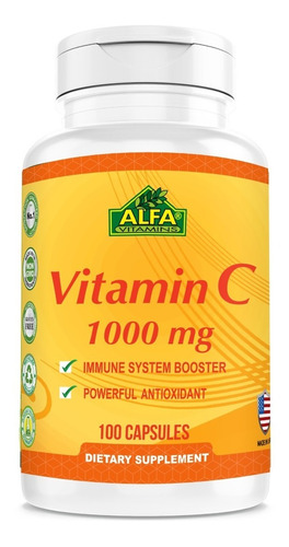 Vitamina C 1000 Mg - 100 Cápsulas - Unidad a $650