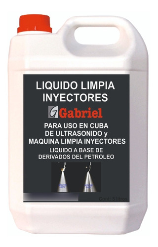 Liquido Limpia Inyectores 5 Lts Para Maquina De Limpieza