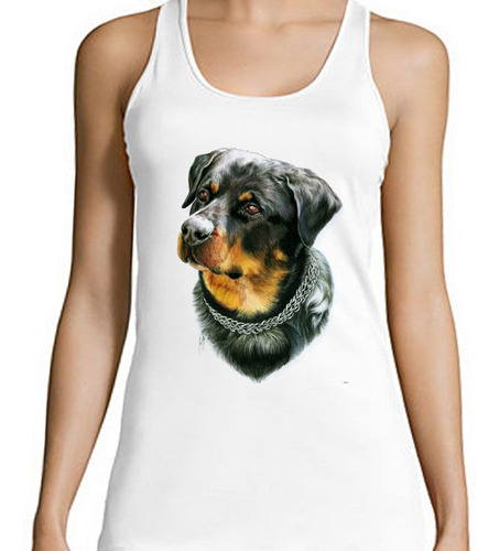 Musculosa Rottweiler Pintura Art M2