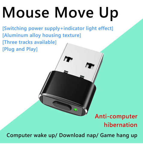1-10 Unidades De Mouse Usb Jiggler Undetectable Mouse Mover