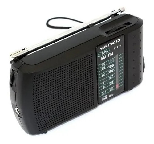 Radio Portátil Winco W223 A Pilas Am/fm Parlante Auriculares