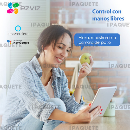 Cámara De Seguridad Ezviz 3mp Exterior Wifi Ip Sirena